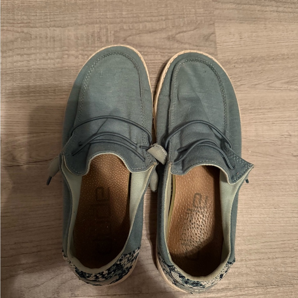 Hey Dude Blue Loafers Slip-Ons Casual Comfort